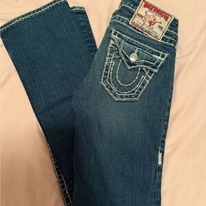 True Religion Women's Dark Blue Boot Cut Jeans